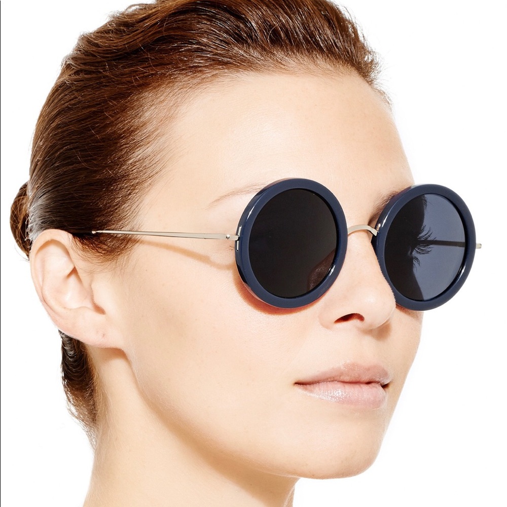 Linda Farrow For the Row Round Frame Sunglasses
